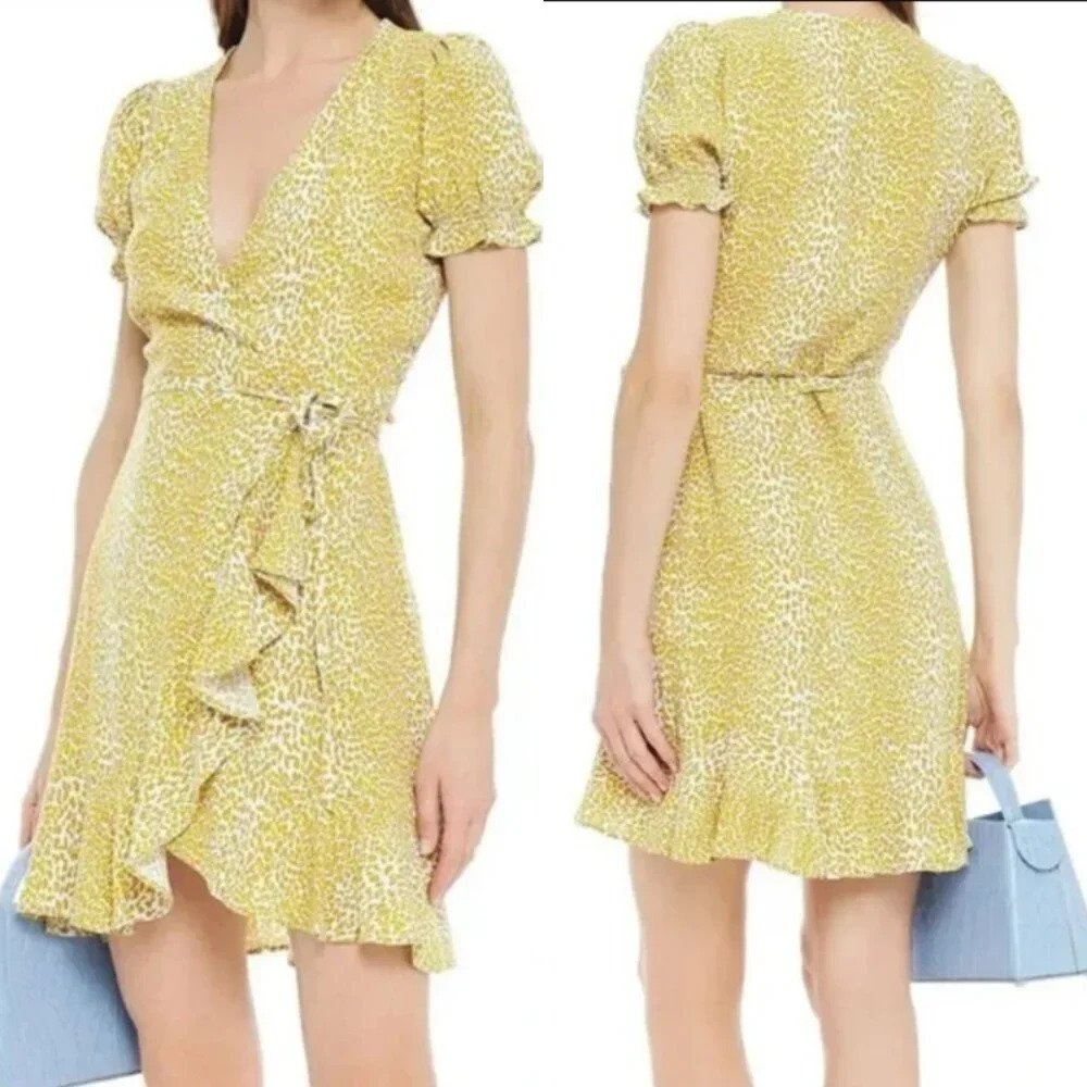 Diane Von Furstenberg Ruffled Wrap Dress 26010